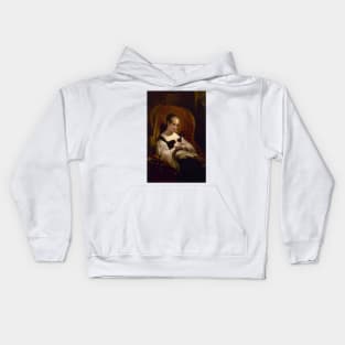 Marguerite au Rouet by Ary Scheffer Kids Hoodie